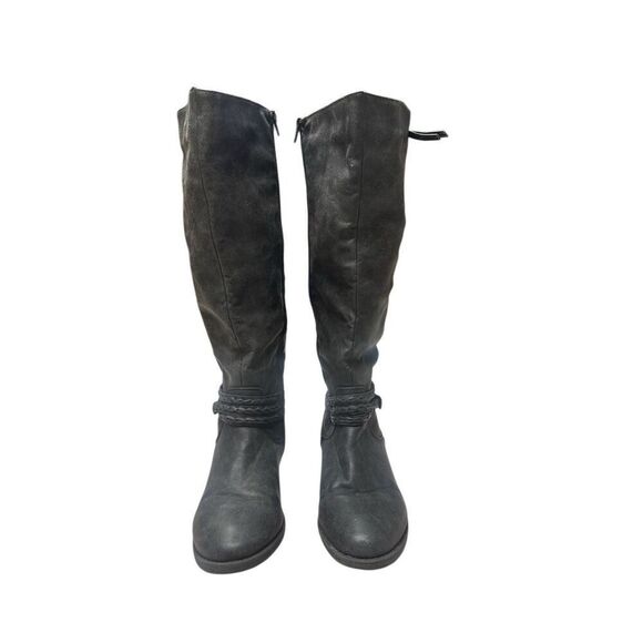 Cloudwalkers by Avenue Cooper Charcoal Black Grey Wide Calf Boots Women 9.5W - Picture 3 of 7